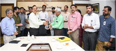 Handing over by Director, VSSC